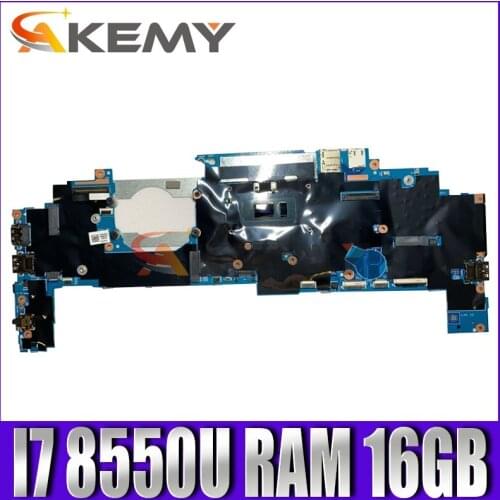 Akemy For Lenovo ThinkPad X1 Yoga 2018 Notebook Motherboard 17800-1 448.0CX04.0011 FRU 01YN205 CPU I7 8550U RAM 16GB 100% Test