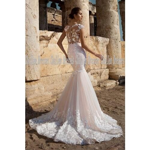 Mrs win Mermaid Silhouette Wedding Dresses
