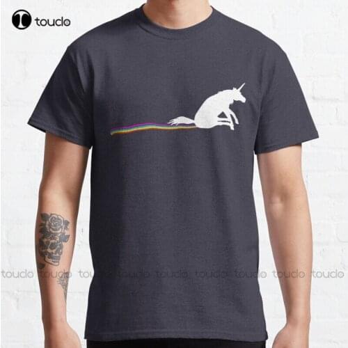 New Go Shit. Some Rainbows Classic T-Shirt Cotton Tee Shirt S-3Xl