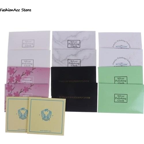 Wholesale 10Pcs Silver Polishing Cloth For Charms Bracelet Bangle Necklace Suitable Silver Jewelry