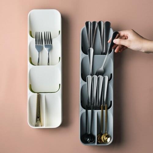 Kitchen Cabinet Organizer Drawer Cutlery Storage Spoon Fork Storage Sorting Box Knife Storage Rack Spice Bottle Shelf Organizer