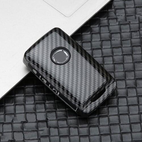 Silicone Carbon Fiber Pattern Car Key Cover Case Holder For Mazda 3 Alexa CX4 CX5 CX8 2019 2020 Car Protective Shell Accessories