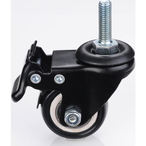 4Pcs Furniture Caster Heavy Duty 200kg 1.5 Inch 40mm 360 Rotatable Screw Swivel Castor Wheels Trolley Rubber Protective Trolley