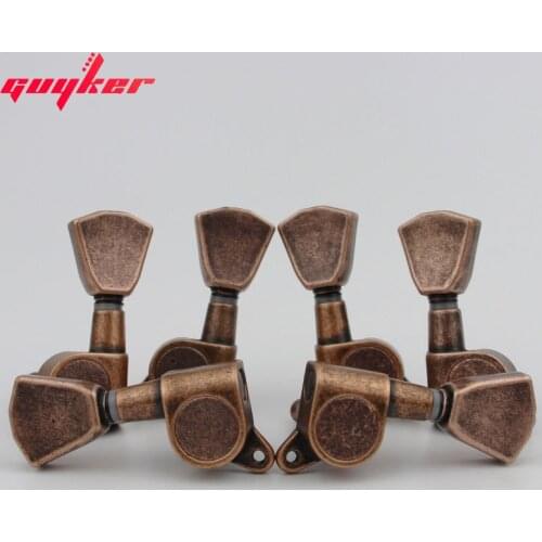 1Set Electric guitar tone tuners 3L3R Antique Bronze J04 Guitar Tuning Pegs Electric Guitar machine head