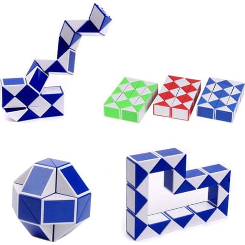 1Pcs Magic Snake Ruler Puzzle 24 Speed Antistress Cube Twist Snake Folding Educational Toy kids child Magic Ruler Cube