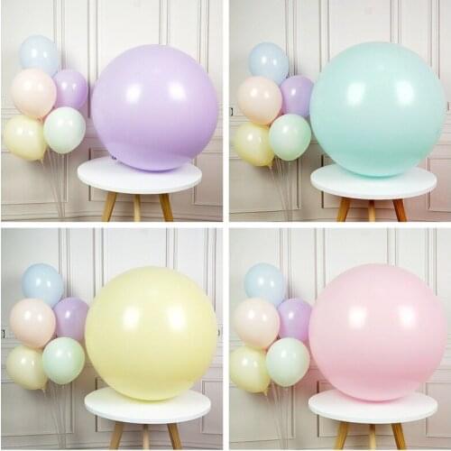 36 inch Mcaron Balloon Round Latex Balloon Wedding Decoration Happy Birthday Party Decoration Baby Shower Globos Wholesale