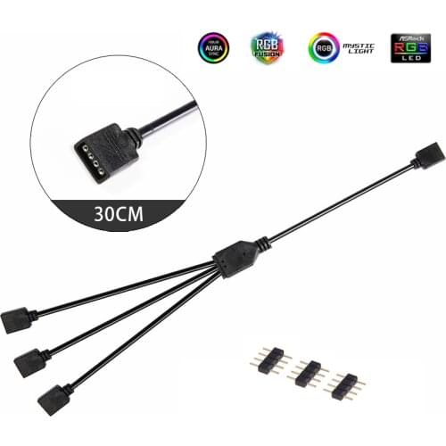 Motherboard AURA RGB Interface 12V / 5V Addressable D-RGB SYNC Hub Transfer Extension Cable For ASUS GIGABYTE MSI