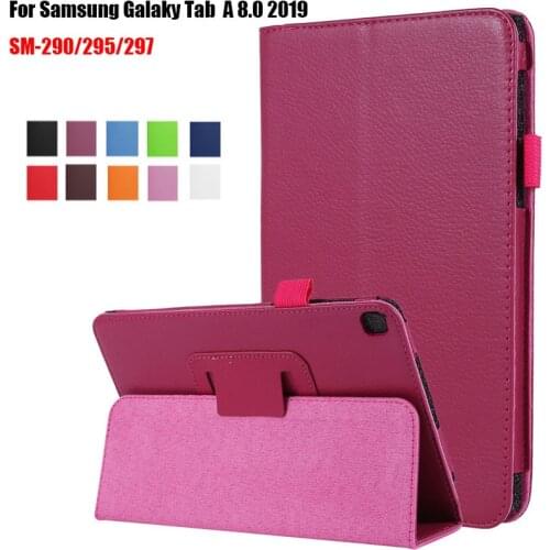 Case For Samsung Galaxy Tab A 8.0 T290 T295 T297 2019 SM-T290 Tablet cover Flip Stand Tab A 8"T290 Leather Smart Protector cover