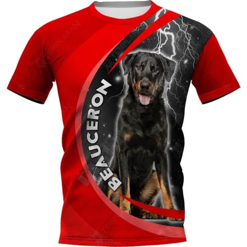 Beauceron 3D Printed t shirts women for men Summer Casual Tees Short Sleeve T-shirts Short Sleeve Drop Shipping