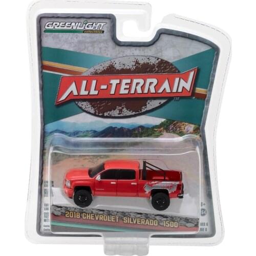 GreenLight 1:64 2018 Chevrolet Silverado 1500 Alloy model car Metal toys for childen kids diecast gift