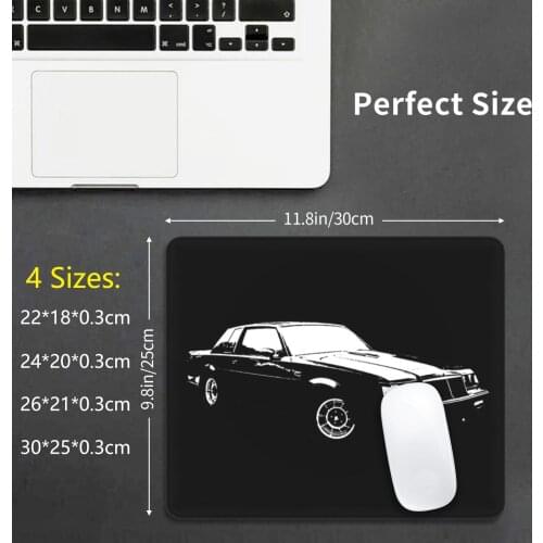 Grand National Mouse Pad DIY Print Cushion 1987 Buick Grand National Regal Gnx Sports Car Classic Car Muscle