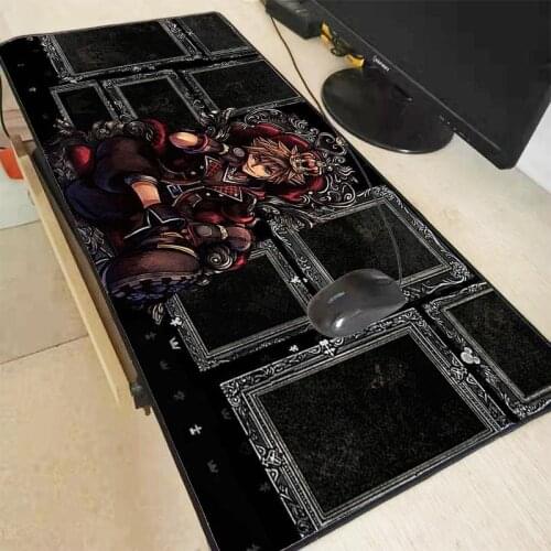 XGZ Kingdom Hearts Anime Large Gaming Mouse Pad Rubber PC Computer Gamer Mousepad Desk Mat Locking Edge for CS GO LOL Dota XXL