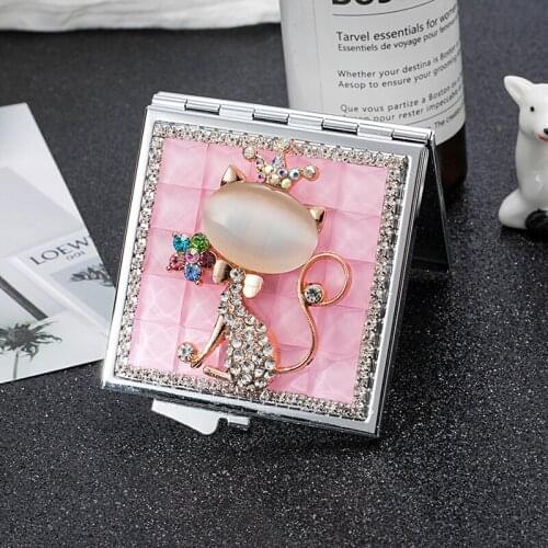 Mini Pocket Cosmetic makeup mirror,2 Sides Foldable small compact mirror makeup,sexy fox,Wholesale Party Favors Gifts Souvenirs
