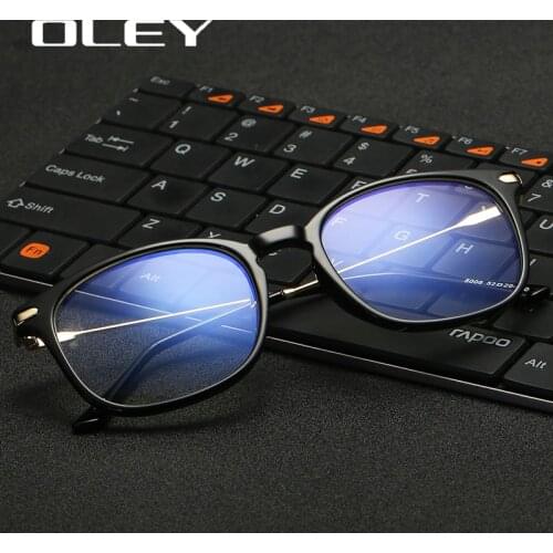 OLEY women Square Computer Eyeglasses men Anti-blue Light blocking glasses TR90 frame working gaming goggles UV400 Protection