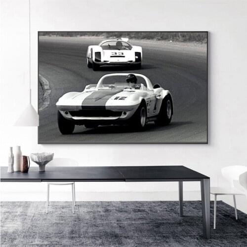 Nordic Poster Racing Car Canvas Printing Art Painting Living Room Boy Home Decoration Room Wall Paintings Decor Frameless