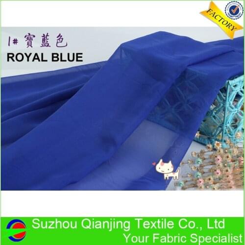 Polyester Sheer Chiffon Fabric Transparent Soft Smooth Silky for Dress Lining