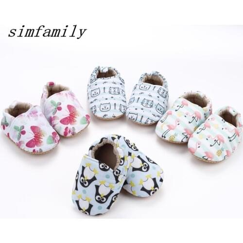 [simfamily]Kid Girls Boy First Walkers Soft Infant Toddler Shoes Cute Flower Soles Crib Shoes Footwear for Newborns baby shoes