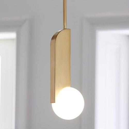 Nordic Simple Bar Hanging Lamp Colored Pendant Light Restaurant, Bedroom, Bedside Lights, Modern Art And Creative Lighting deco