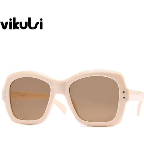 Luxury Oversized Sunglasses Women Designer Shades Fashion Square Cat Eye Sun Glasses Female Men Eyewear Trend Rivet Sunglasses