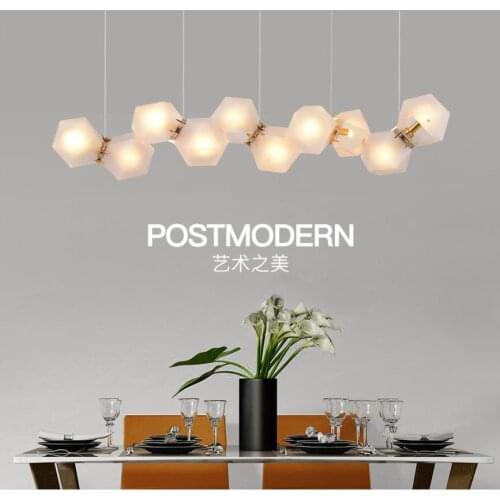 Modern Chandelier Lamps Simple Glass LED Chandelier Lights Lighting Living Room Hanging Light Fixtures Luminaire Decor