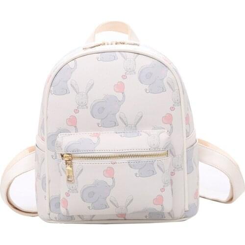 Disney Princess Dumbo Pu bag ladies school bag student fashion print ladies handbag large capacity shoulder bag gift