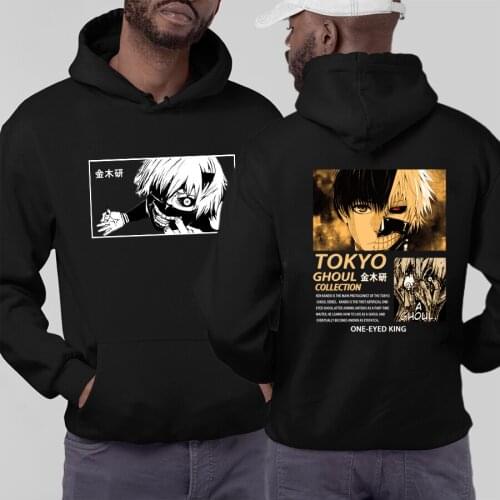 Tokyo Ghoul Japanese Streetwear Anime Hoodies Casual Clothes Tops Oversized Sweatshirt Pullovers Fashion Hoodie Men/Women Unisex