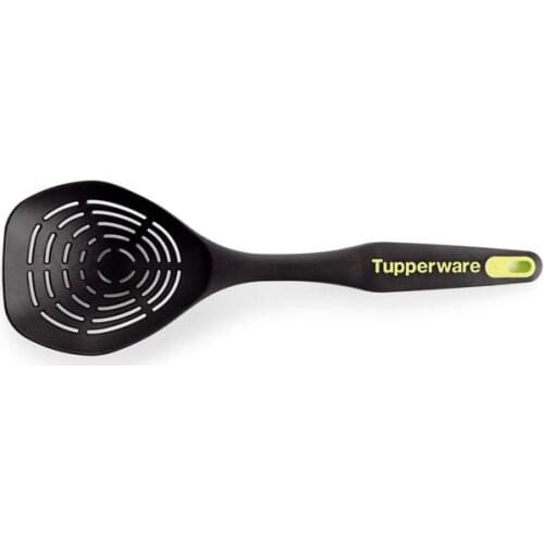Tupperware Large Colander, Sapa Ready Foam Spoon, Deep Black-Yellow Drip Spoon, Spoon Strainer