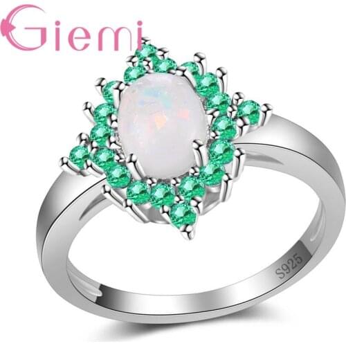 Shiny Flower Silver 925 Silver Rings for Women AAA+ CZ Zircon Jewelry Eternity Love Engagament Anel for Lovers/Wife/Girls