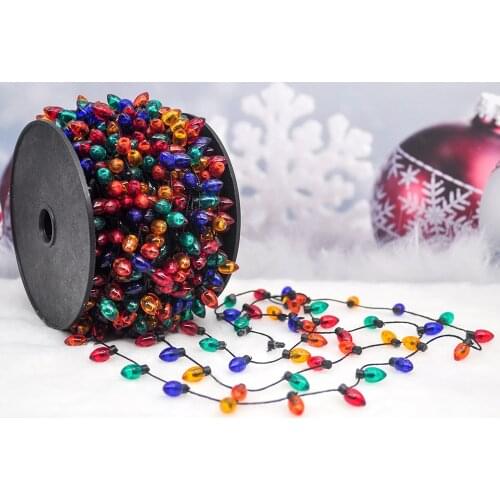 40 Yards Christmas Decoration Light String Xmas Wreath DIY Color BulbOrnaments Pendant Noel Deco Home Decoration Natal Navidad