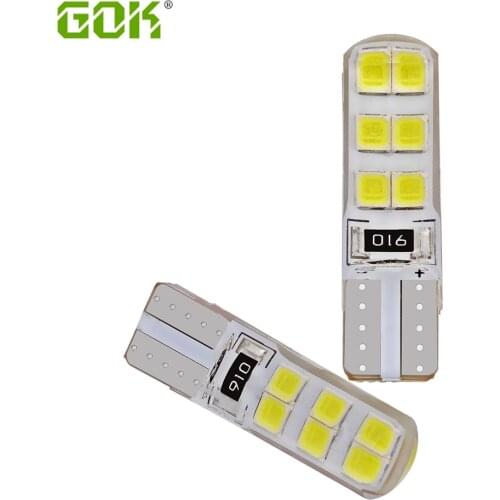 500Pcs/lot T10 led Car 194 W5W 168 Error Free t10 silicone w5w 2835 LED T10 12SMD LED Marker License Clearance Light Universal