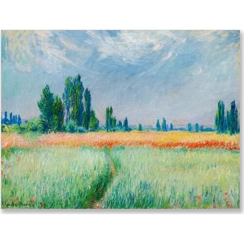 5D DIY Diamond Painting Cross Stitch Full Round Square Diamond Embroidery Mosaic Cartoon Pictures Decor Gift Wheatfield Monet