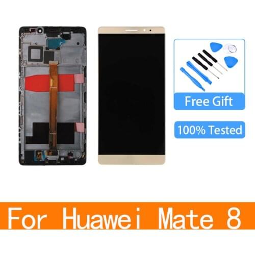 6.0" For Huawei Mate 8 NXT-L29 LCD Display Touch Screen Digitizer Replacement Parts With Frame For Mate 8 Display
