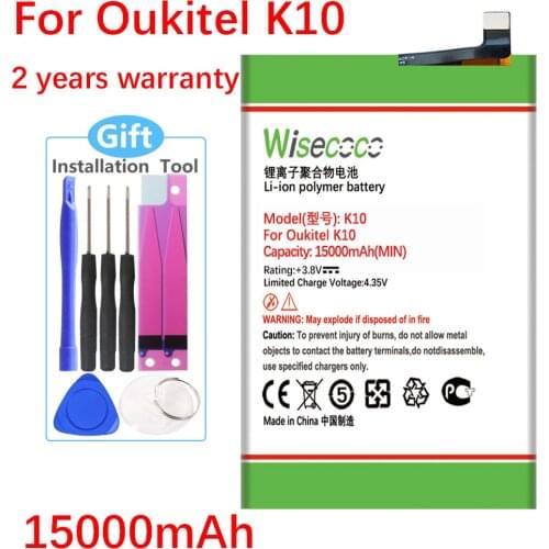 WISECOCO NEW Battery For Oukitel K10 CellPhone In Stock High Quality +Tracking Number