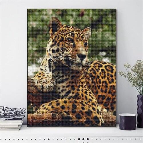 Tiger 5D 100% Full Drill Diamond Painting Cartoon Needlework Pattern Diamond Embroidery Diamond Mosaic Home Decor Gift