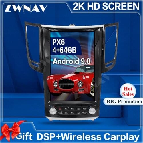 Tesla Screen Android 9 Car Multimedia Player For infiniti FX FX25 FX35 FX37 QX70 2008-2014 GPS Auto Audio Radio stereo head unit