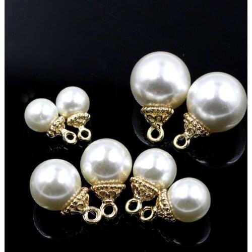 10pcs 8 10 12 14mm Crystal Glass Imitation Pearl Round Beads for Jewelry Making Loose Bead Handmade Pearls Round for Crafts
