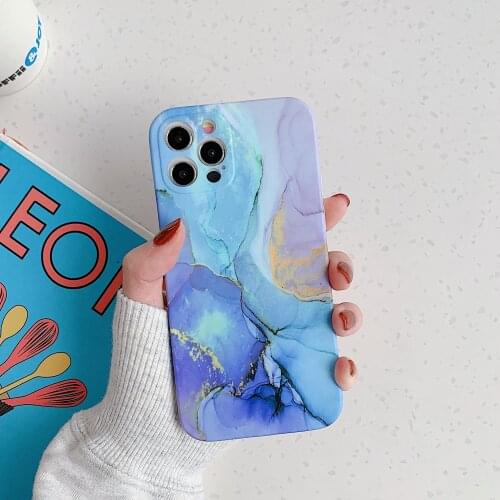Luxury Vintage Marble Phone Case For iPhone 12 mini 11 Pro Max X XR XS 7 8 Plus Fundas Camera Protection Back Cover