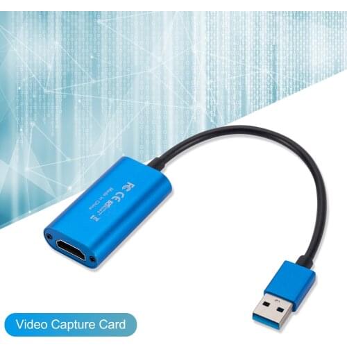 Video Capture Card 4K 1080P Video Game Grabber Record Streaming Grabber Camera HDMI-compatible to USB Recording Live