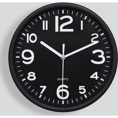 Creative Nordic Wall Clock Modern Round Metal Fashion Silent Wall Clock Simple Digital Living Room Reloj Pared Home Decor DJ60WC