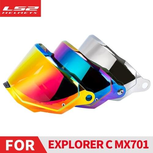 LS2 MX701 EXPLORER-C Motocross Detachable Rally Off-road Motorcyle Helmet Original Replacement Visors Extra Replace Shield Lens