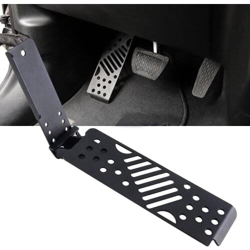 Metal Car Pedal Left Foot Rest Pedal For Jeep Wrangler JL 2018 2019 Auto Interior Footrest Peg Pad Cover