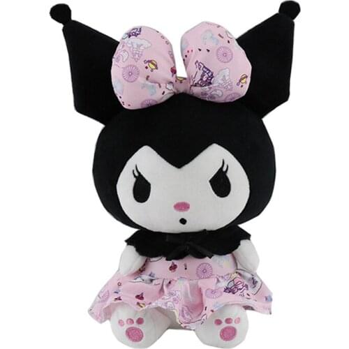 25cmKawaii Kuromi Lorita Princess Anime Character Toy Cute Luxurious Plush Doll Child Girl Birthday Christmas Gift Decoration