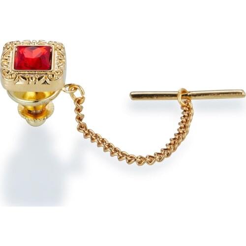 New Tie Pin Mens Shirt Tie Button Business Wedding Banquet Daily Gold/ Exquisite Crystal Tie Accessories Lock Buckle