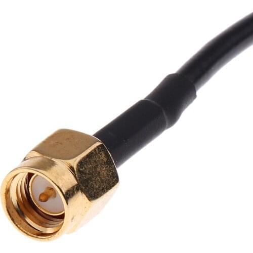 Brand New Safety TV PAL Female To SMA Male Jumper Pigtail Cable RG174
