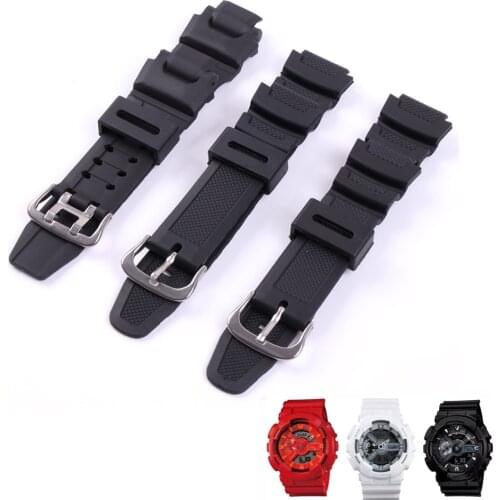 Rubber Watch Band for Casio PGR-270/ PGR-270-1/ MRW-200H / SGW-500 G Shock GA-1000/1100 GW-4000/A1100 G-1400 Watch Strap