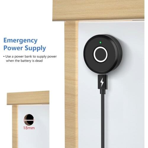 Smart Digital Reader Electronic Lock Support Fingerprint Unlock Keyless Child Safety Cabinet Lock Available USB Power
