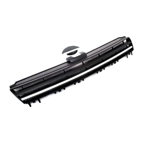 Styling Single Silver Line Badgeless Matty Black Front Center Grille New for Volkswagen Golf MK7 Durable
