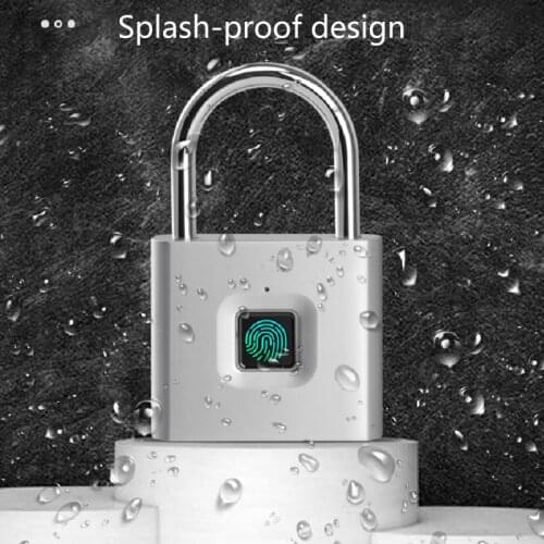 YYDS Fingerprint Keyless Door Lock Smart Biometric Electronic Padlock Anti-theft