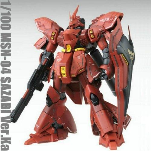 Daban Japanese anime figures Gundam MG 1/100 MSN-04 SAZABI Ver.Ka robot action figure model