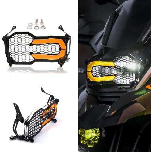 R1200GS R1250GS Motorcycle Headlight Grill Cover for BMW R 1200/1250 GS LC ADV 2014-2020 Head Lights Headlamp Protection Guard